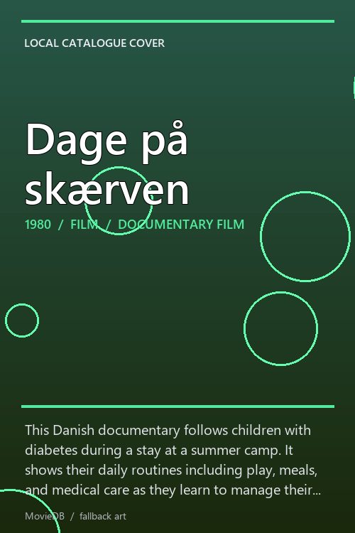 Dage på skærven poster