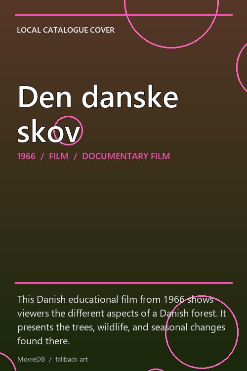 Den danske skov poster