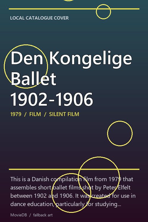 Den Kongelige Ballet 1902-1906 poster