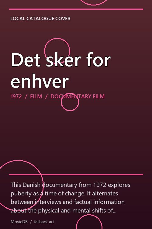 Det sker for enhver poster