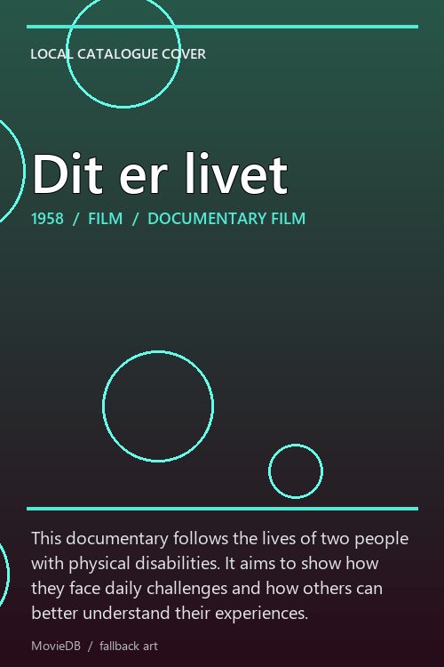 Dit er livet poster