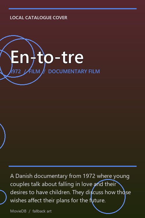 En-to-tre poster