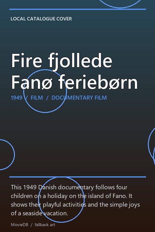 Fire fjollede Fanø feriebørn poster
