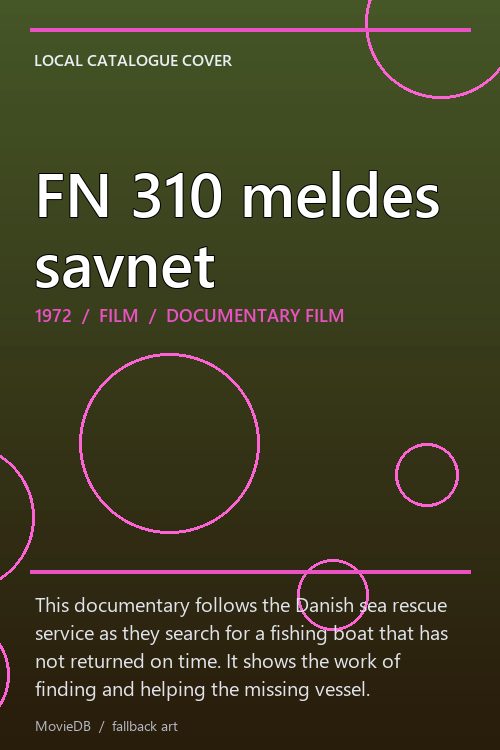 FN 310 meldes savnet poster