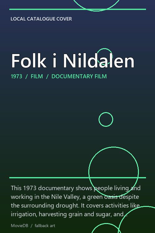 Folk i Nildalen poster