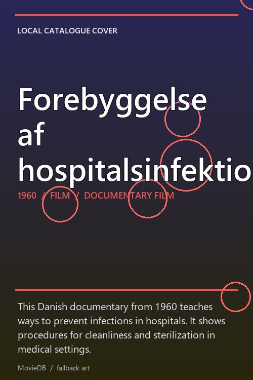 Forebyggelse af hospitalsinfektioner poster