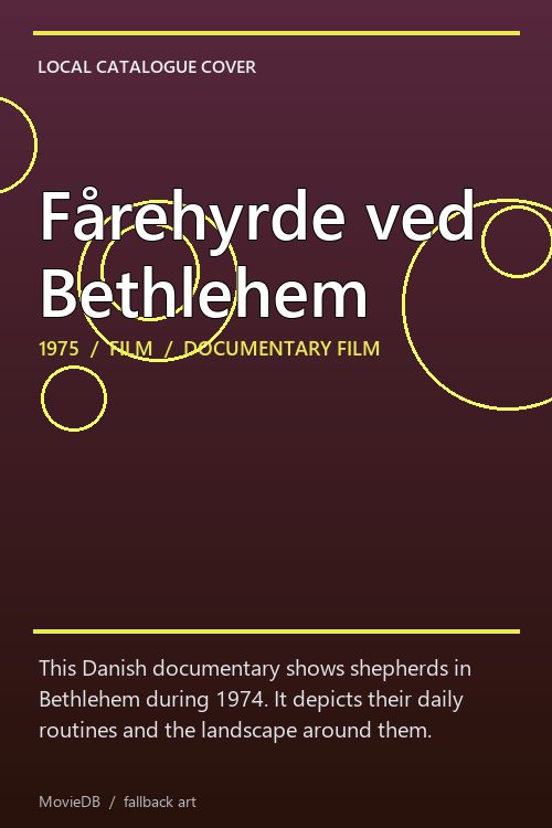 Fårehyrde ved Bethlehem poster