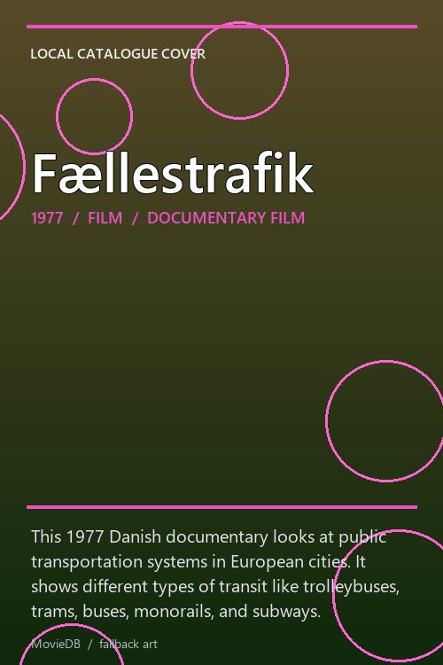 Fællestrafik poster