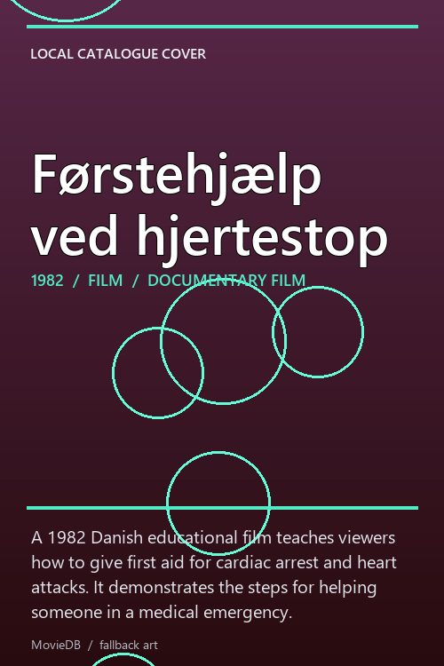 Førstehjælp ved hjertestop poster