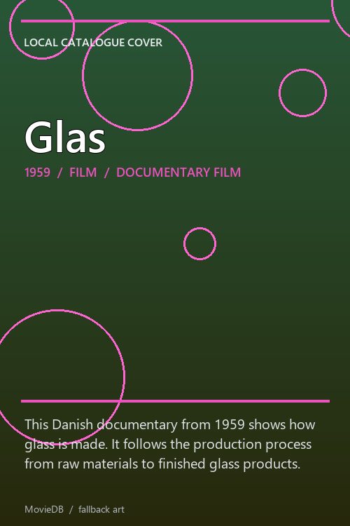 Glas poster