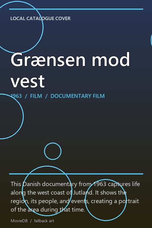 Grænsen mod vest poster