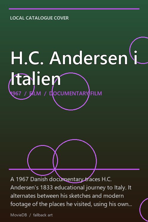 H.C. Andersen i Italien poster