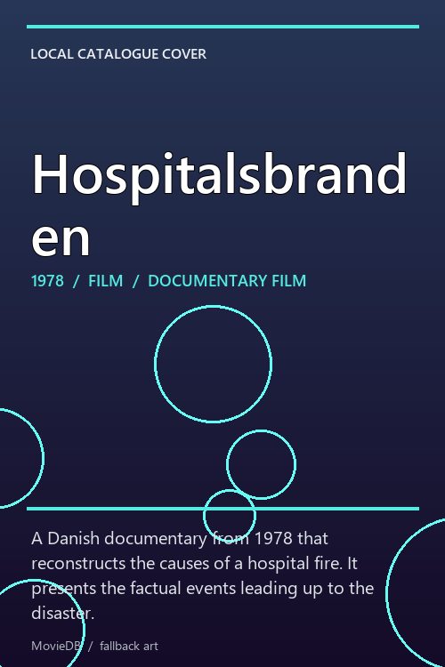 Hospitalsbranden poster