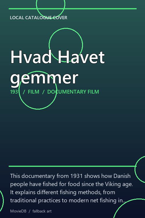 Hvad Havet gemmer poster