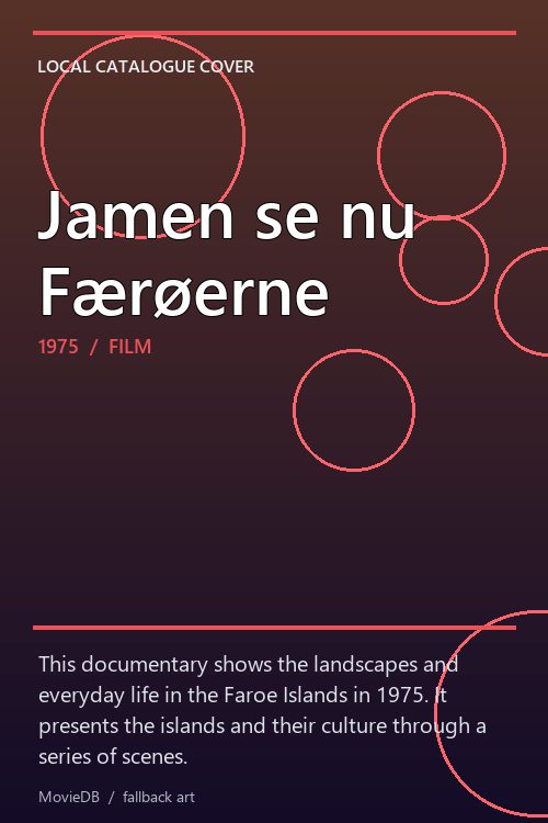 Jamen se nu Færøerne poster