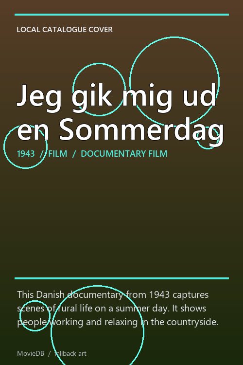 Jeg gik mig ud en Sommerdag poster