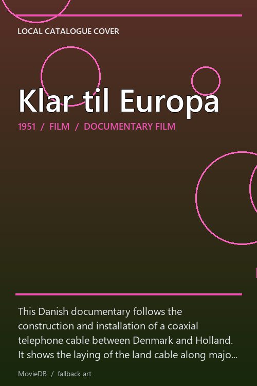 Klar til Europa poster