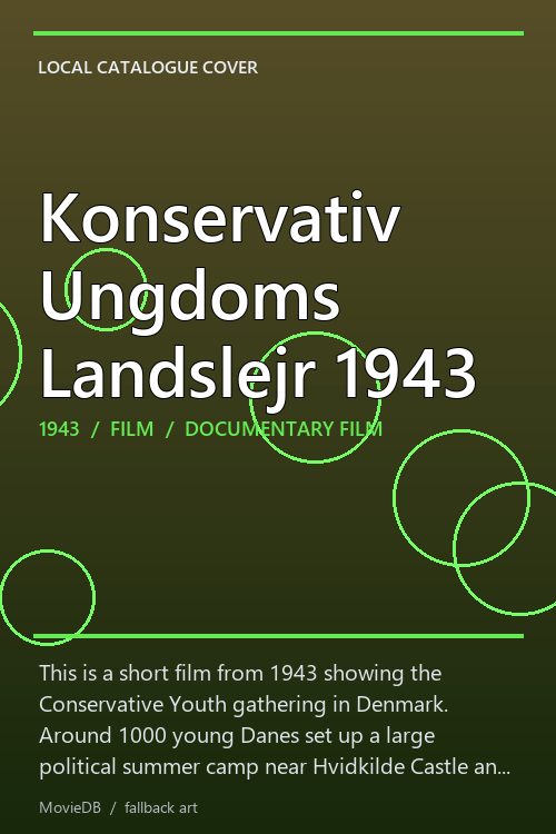 Konservativ Ungdoms Landslejr 1943 poster