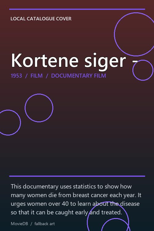 Kortene siger - poster
