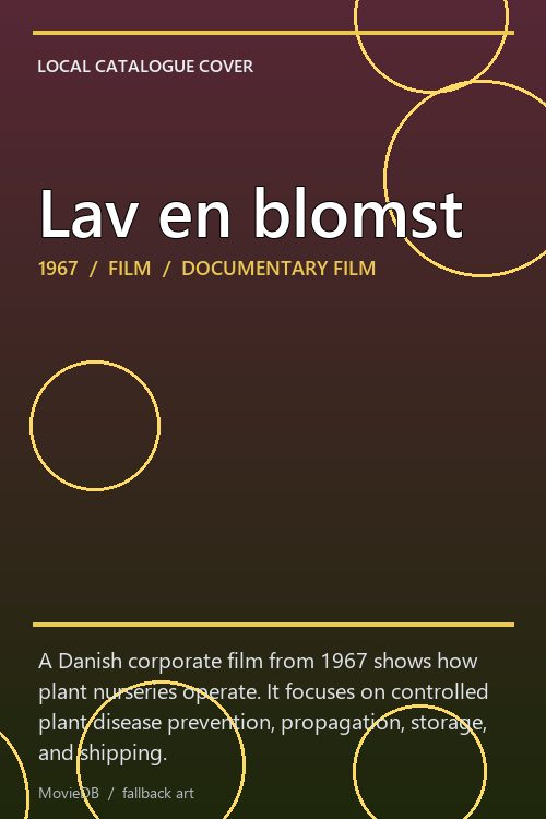 Lav en blomst poster