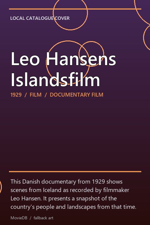 Leo Hansens Islandsfilm poster