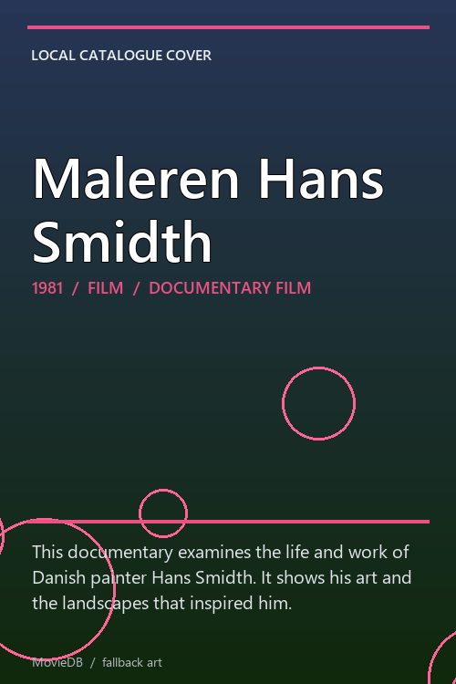 Maleren Hans Smidth poster