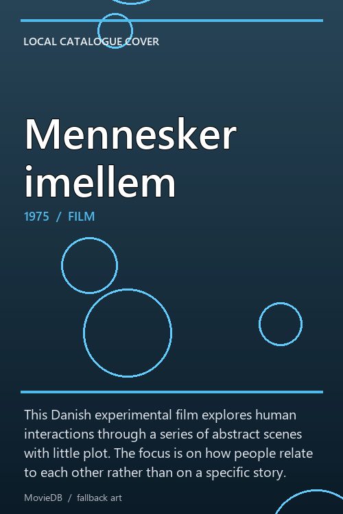 Mennesker imellem poster