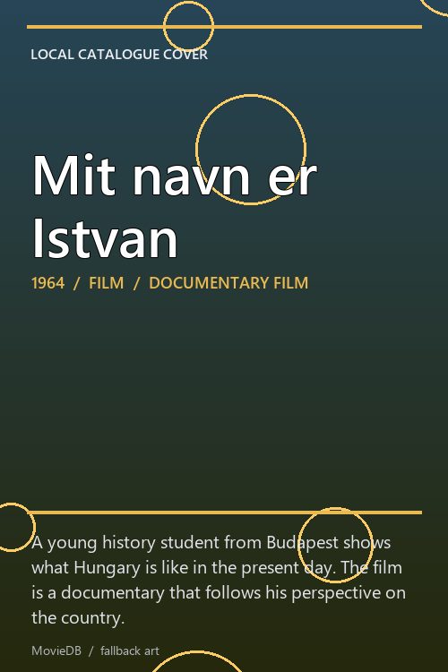 Mit navn er Istvan poster