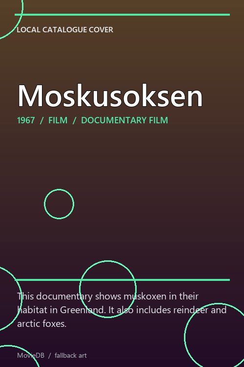 Moskusoksen poster