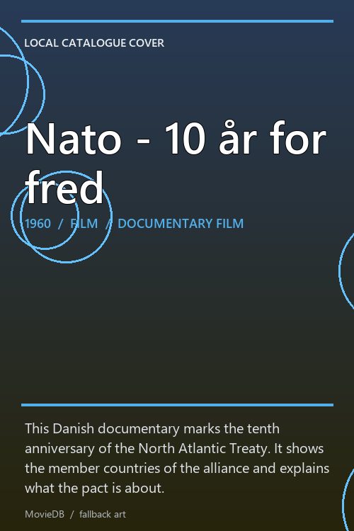 Nato - 10 år for fred poster