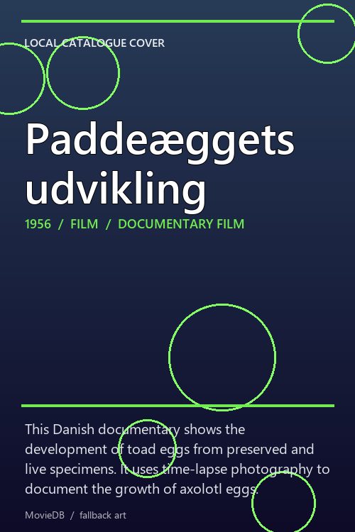 Paddeæggets udvikling poster
