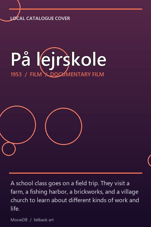På lejrskole poster
