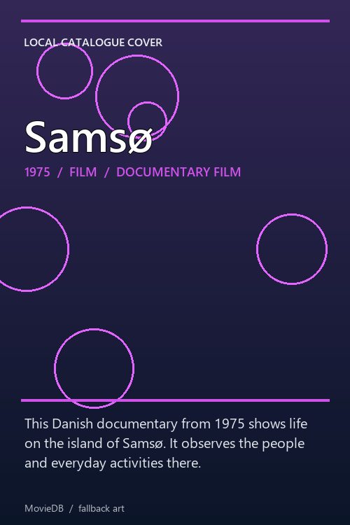 Samsø poster
