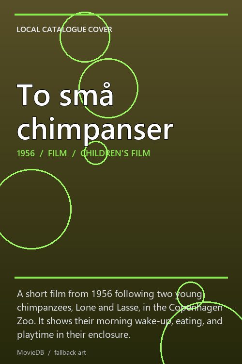 To små chimpanser poster