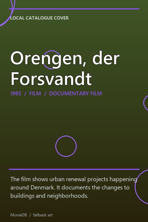 Orengen, der Forsvandt poster