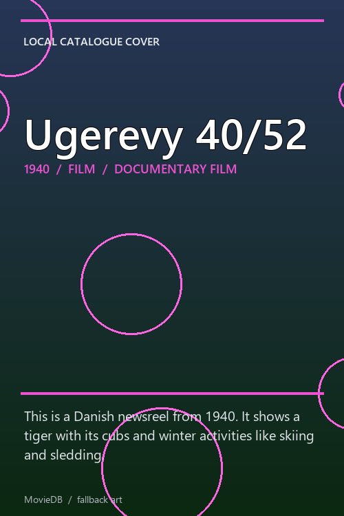 Ugerevy 40/52 poster