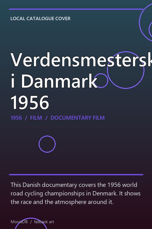 Verdensmesterskabsløbene i Danmark 1956 poster