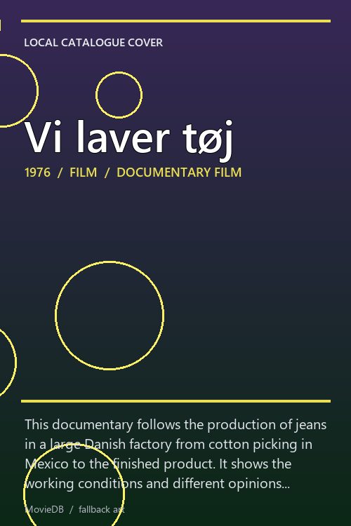 Vi laver tøj poster