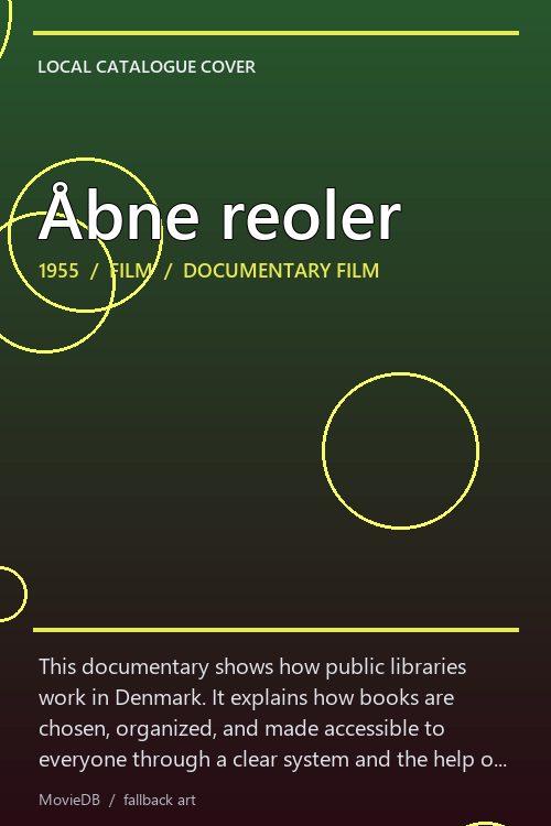 Åbne reoler poster