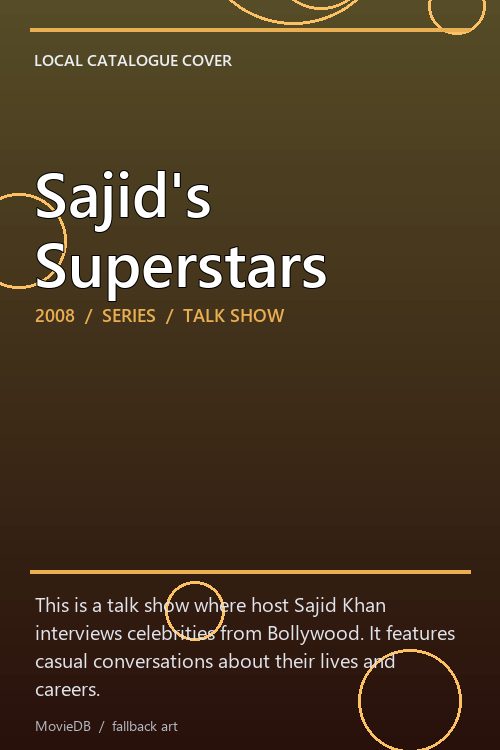 Sajid's Superstars poster
