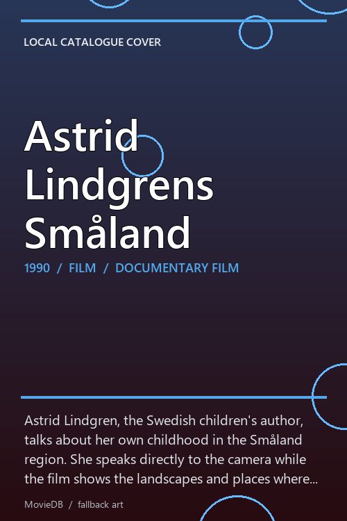 Astrid Lindgrens Småland poster