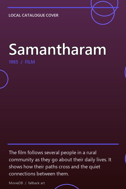 Samantharam poster