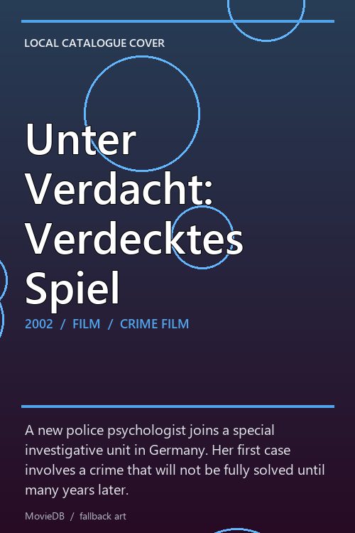 Unter Verdacht: Verdecktes Spiel poster