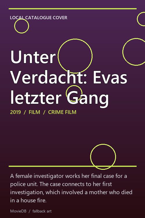 Unter Verdacht: Evas letzter Gang poster