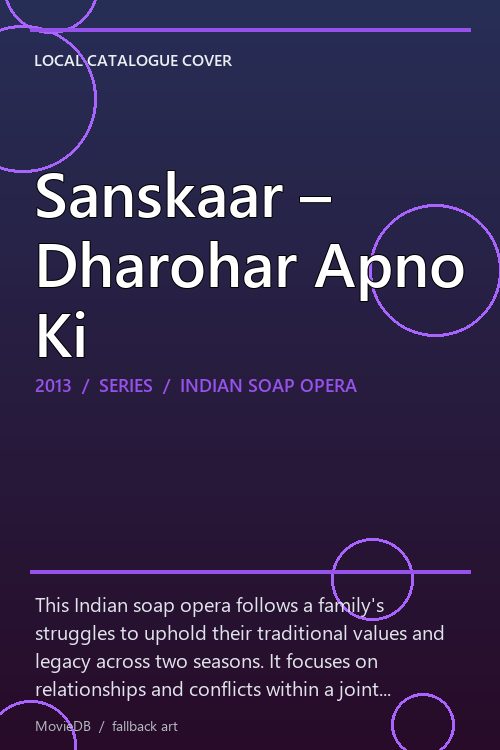 Sanskaar – Dharohar Apno Ki poster