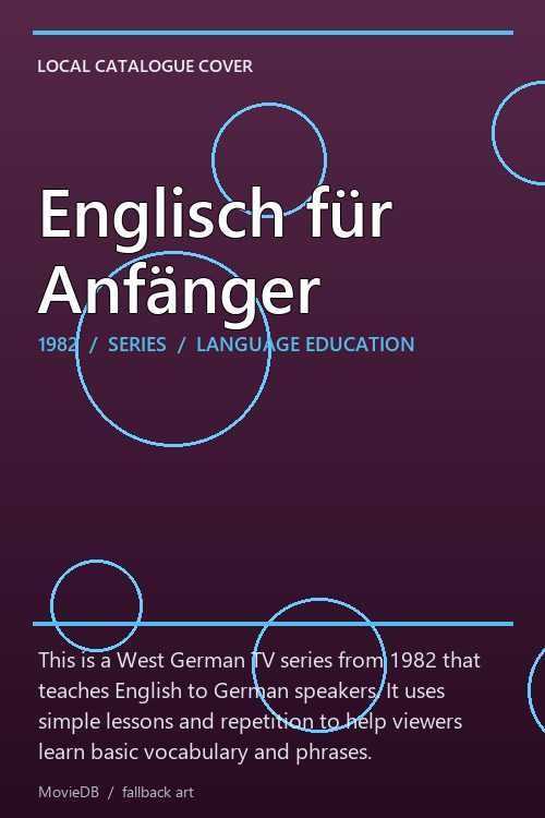 Englisch für Anfänger poster