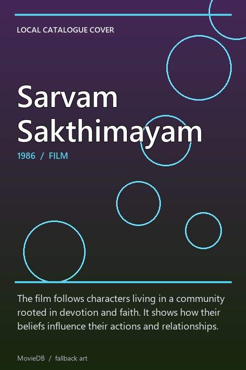 Sarvam Sakthimayam poster