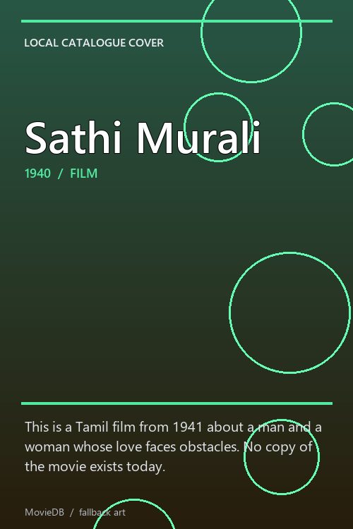 Sathi Murali poster