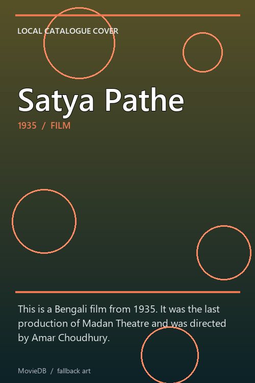 Satya Pathe poster