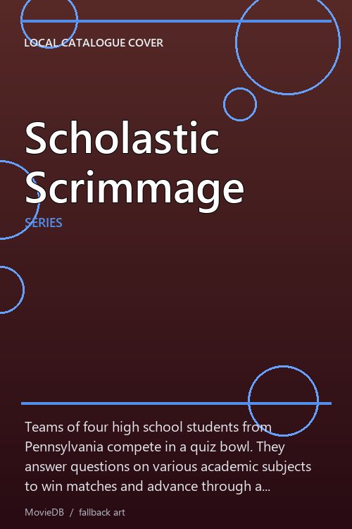 Scholastic Scrimmage poster